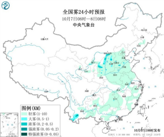 华北东北地区气温下降6℃  陕西西南地区持续阴雨天气