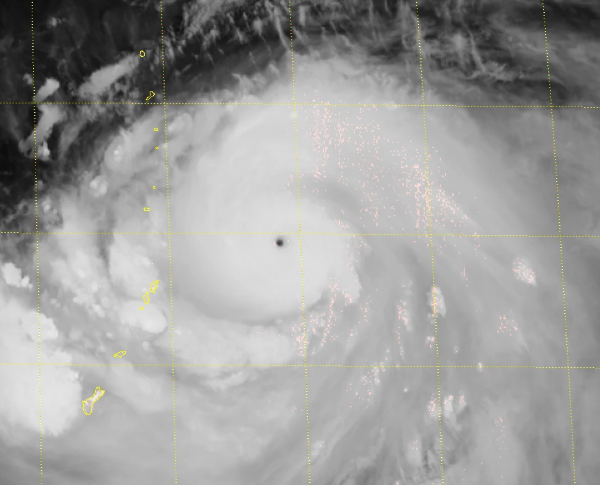 台风海贝思最全高清卫星图 19号台风风眼清晰照片曝光