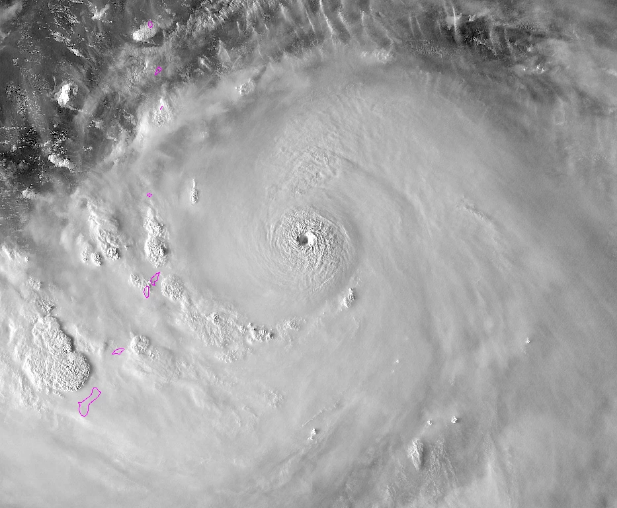 台风海贝思最全高清卫星图 19号台风风眼清晰照片曝光