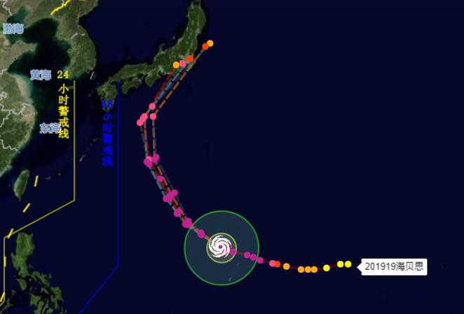 19号台风路径实时图 超强台风海贝思会袭击哪里