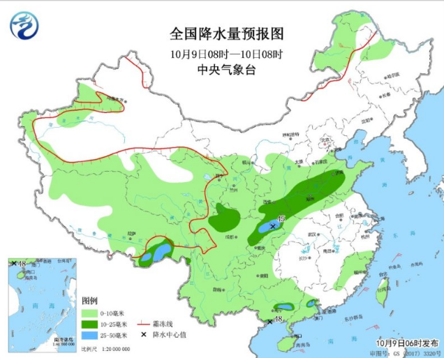 青藏高原和华西雨雪袭来 华北东北受冷空气影响大