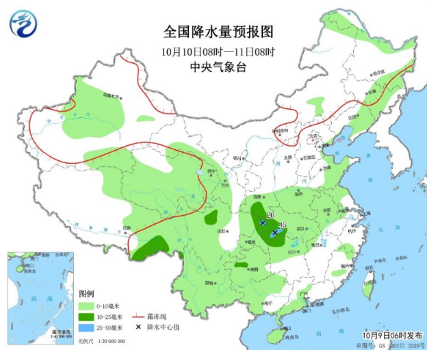 青藏高原和华西雨雪袭来 华北东北受冷空气影响大