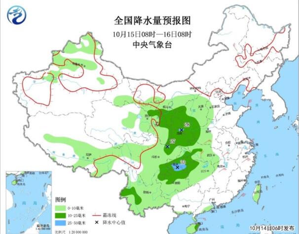 黄淮江淮一带有冷空气光顾 西北地区阴雨气温下降4～8℃