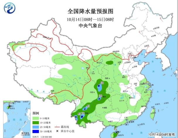 黄淮江淮一带有冷空气光顾 西北地区阴雨气温下降4～8℃