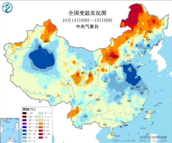 中东部冷空气影响趋于结束 雨雪集中在西北和西南