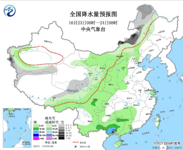 西南阴雨天气多发四川贵州中雨 全国迎冷空气现降温