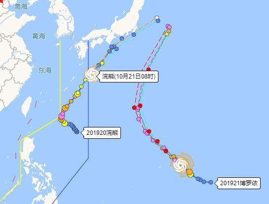 20号台风浣熊什么时候登陆 预计22日到达日本本州岛