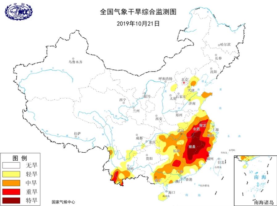 南方干旱在加重！江苏安徽部分地区一月不下雨