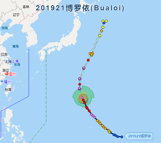 台风博罗依权威消息发布：21号台风仍在强台风级