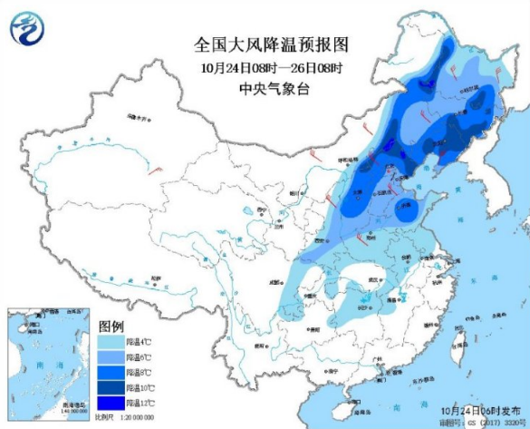 雨+雪袭击长江中下游以北 华西阴雨持续四川等地中雨