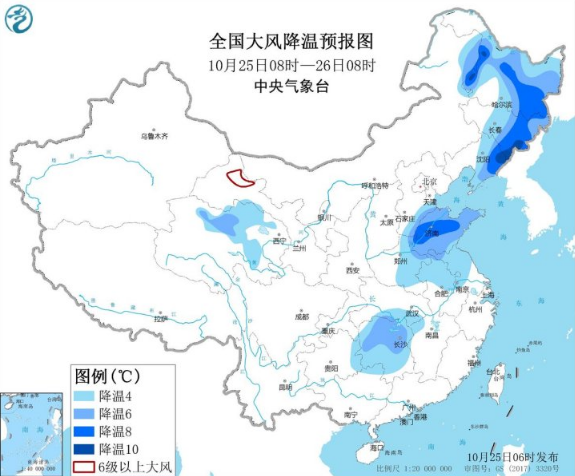 今天降温范围达到最大！中东部大范围雨雪来袭