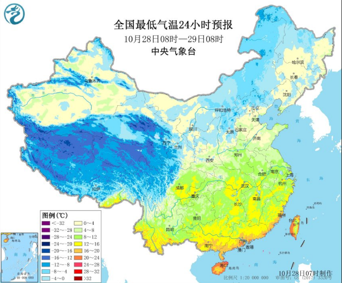 东北华北本周一开始就迎大风降温 南方阴雨范围继续缩小