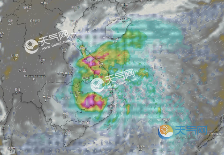 22号台风剑指越南却影响华南