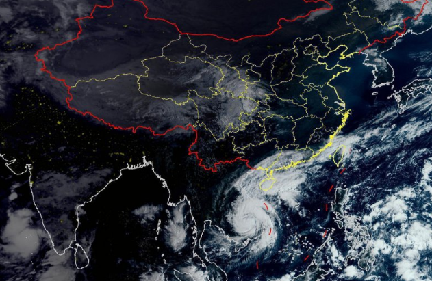 第22号台风麦德姆昨日登陆越南 海南岛南海持续强风雨