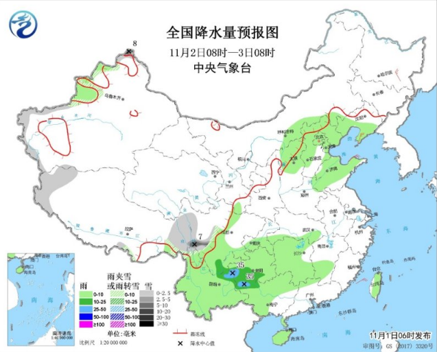 西北华北西南先后出现雨雪天气 川西和西藏有大雪