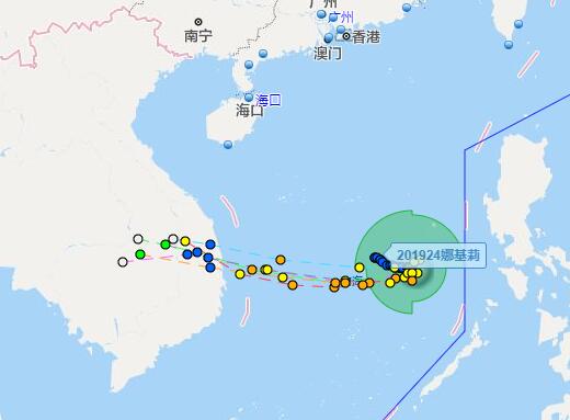 台风娜基莉将影响三亚 10~11日将为三亚带来较强降雨