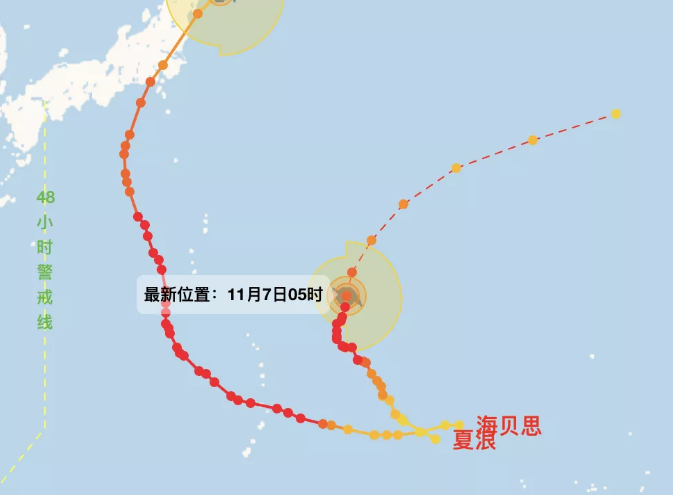 23号台风成为新风王后减弱 24号台风能影响到23号台风吗？