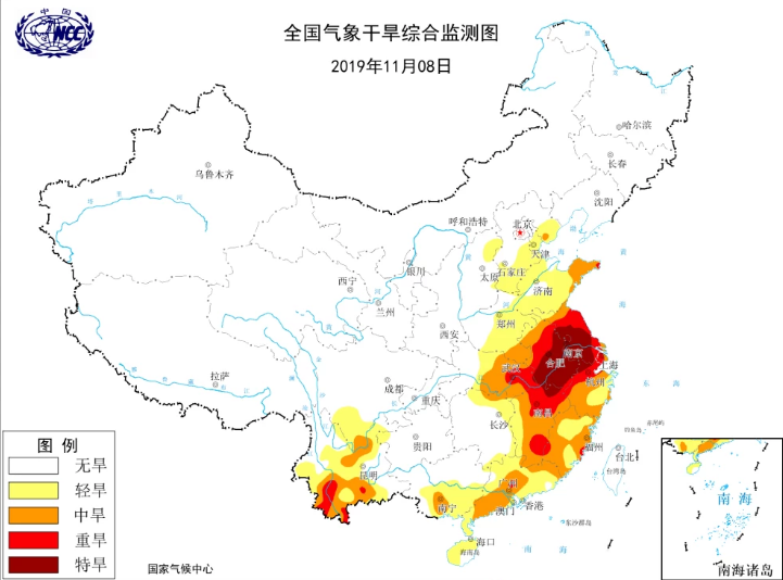 江苏安徽重旱区仍然没有雨！旱情持续将创下纪录