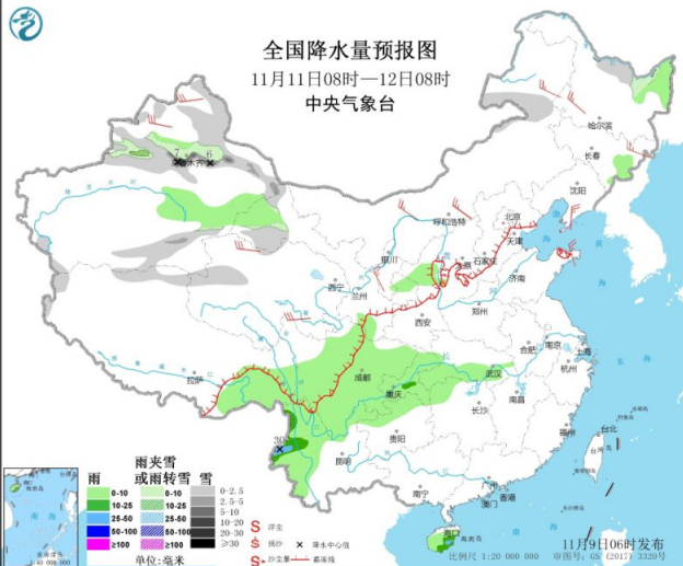 华北黄淮地区有大雾 西北华北局地有大雪或暴雪