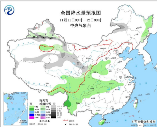 强冷空气将影响我国 华北与东北地区有大风和雨雪天气