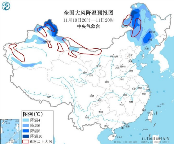 西北东北被冷空气肆虐降雨又降雪 冬季继续南下