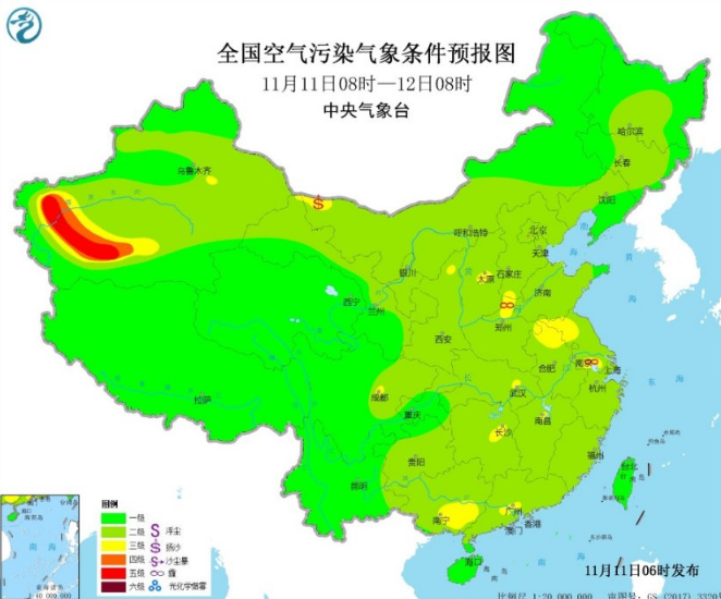 全国雾霾预报：大部空气质量优良华北有轻度霾