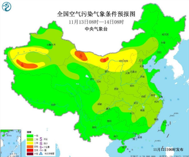 全国雾霾预报：频繁冷空气驱霾全国空气质量优良