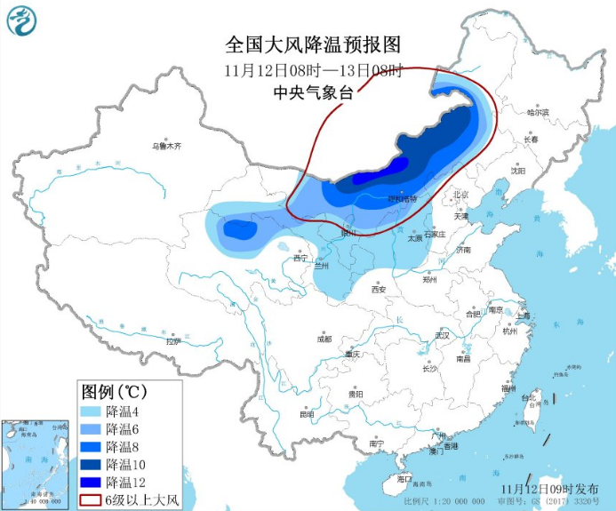 中东部气温新低来袭！东北西北暴雪频繁下落