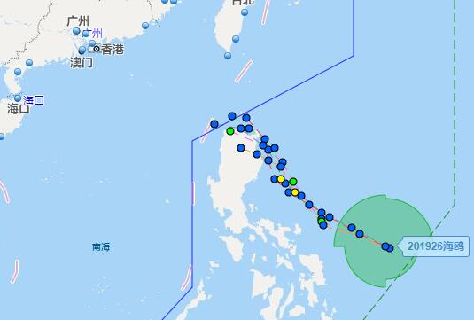 今年26号台风在什么位置 台风“海鸥”最新路径图