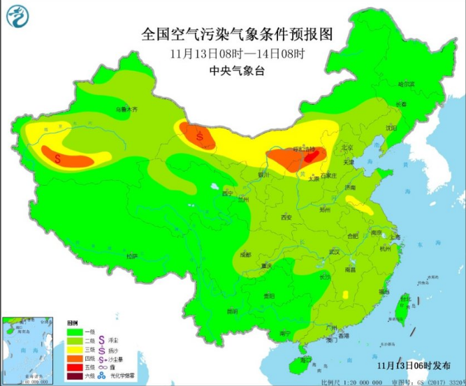 全国雾霾预报：强冷空气的好处就是吹散雾霾