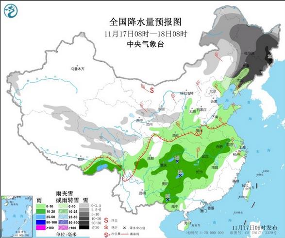 强冷空气侵袭我国中东部 19日0℃线将南压至沿淮