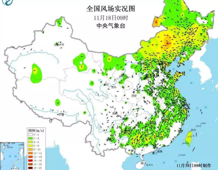 对不起风太大了我没听见！寒潮越过南岭武夷山侵入广东