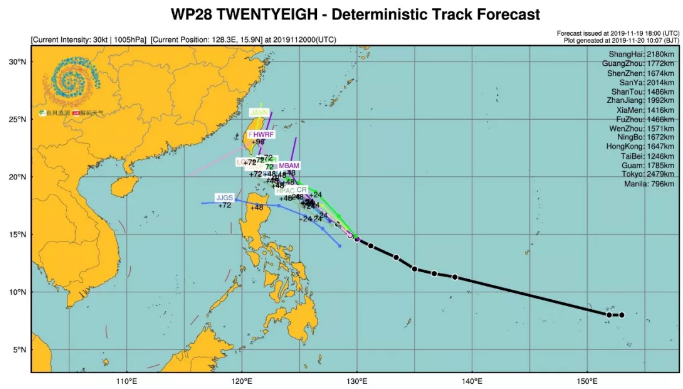 27号台风趋向中国台湾南部 凤凰台风将加强到13级