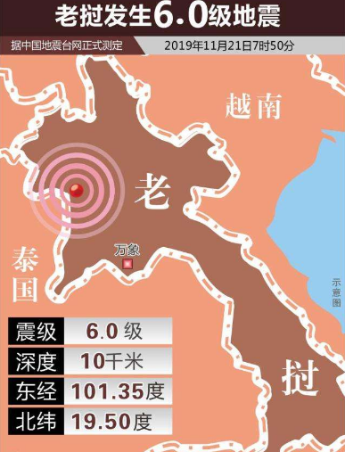 老挝发生6级地震最新消息 连续两次6级地震让云南震感特别明显