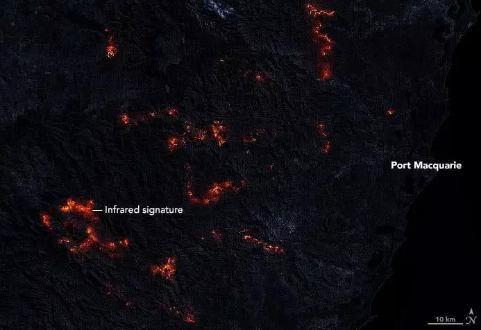 澳大利亚森林火灾持续三周：烟雾飞过太平洋飘到南美洲