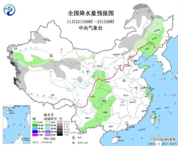 新冷空气在小雪节气发货 中东部周末还得降温全国降水稀少