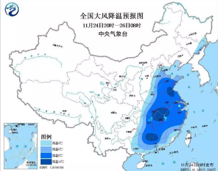 最新寒潮具有两大特点：对南方杀伤力大+持续输送水汽到南方