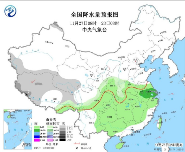 强冷空气今起袭击南方降4℃-8℃ 东部海区有10级阵风