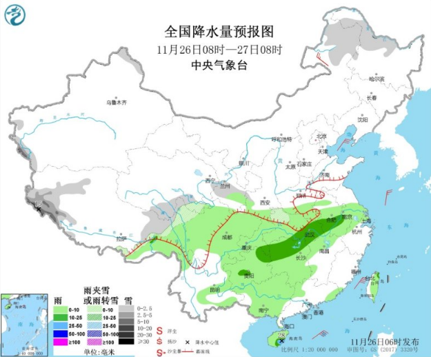 江南多地开启是冷空气入冬 东北华北降温幅度扩大