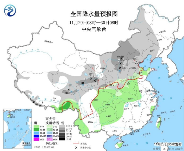 北方今夜大范围雨雪再袭 冷空气活跃全国升温后劲不足