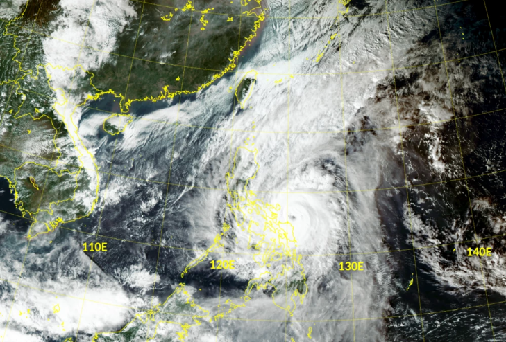 28号台风卫星云图实拍 6张不同云图看北冕风眼