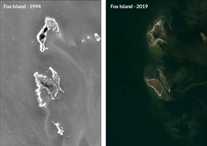 NASA最新数据：美国切萨皮克湾缩小致国土减少1.5平方公里