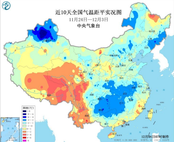 冷空气持续活跃中东部气温偏低 28号台风预警持续