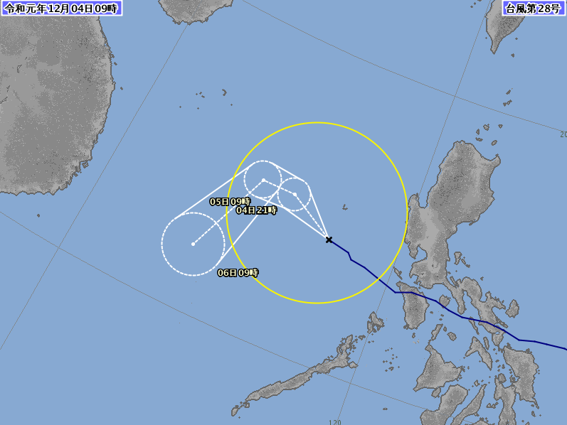 北冕台风蓝色预警发布：28号台风穿过菲律宾强度减弱