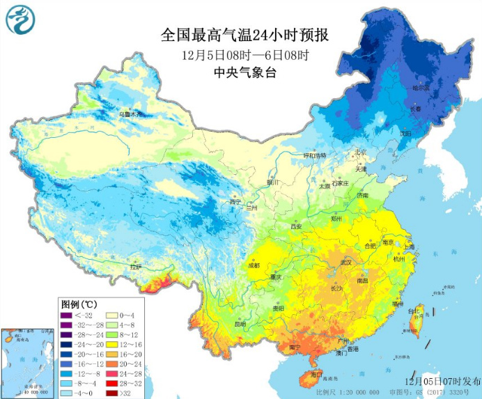 东北华南气温新低接连出现！南方干旱区迎降水