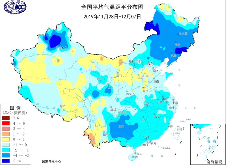 2019年暖冬确定要来！12月27日之前全国大部都比往年明显偏暖