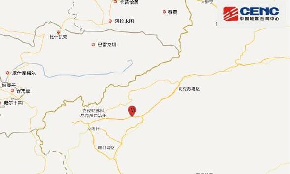 新疆地震最新消息今天 喀什地区巴楚县发生3.8级地震