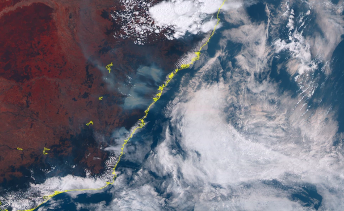 澳大利亚森林火灾还没扑灭！卫星图看不见悉尼空气污染严重