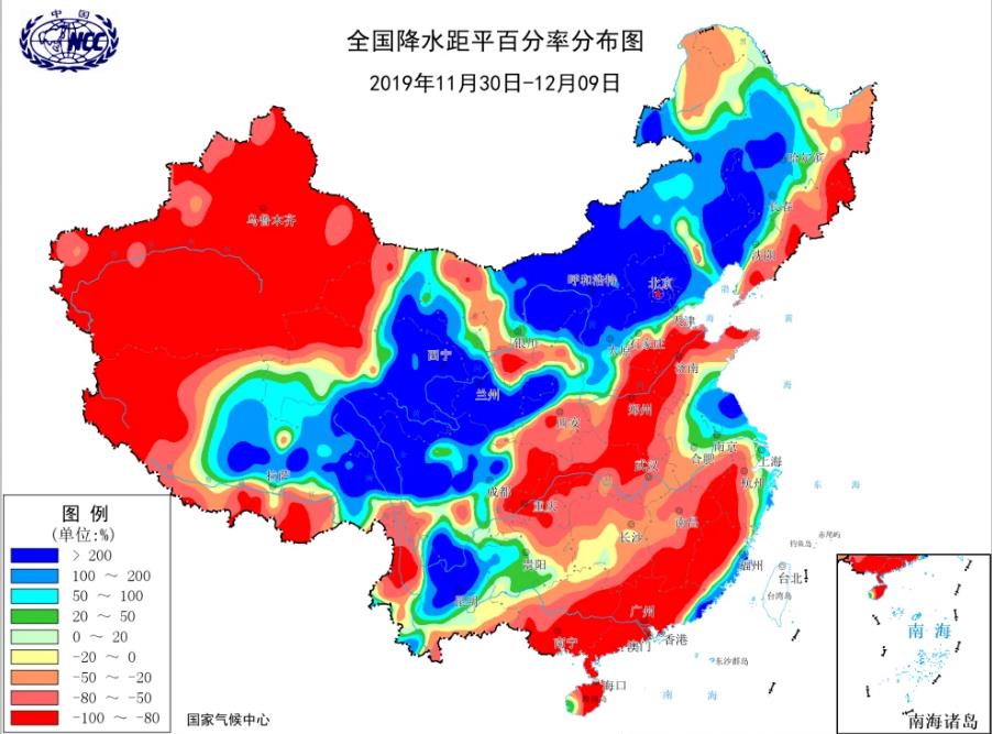 南方干燥日子到头了！12月14日起中东部迎大范围雨雪