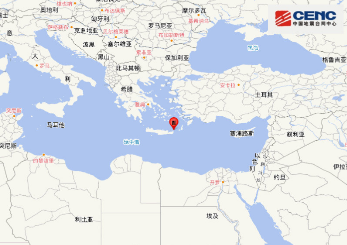 希腊地震最新消息2019 希腊克里特岛突发5.3级大地震